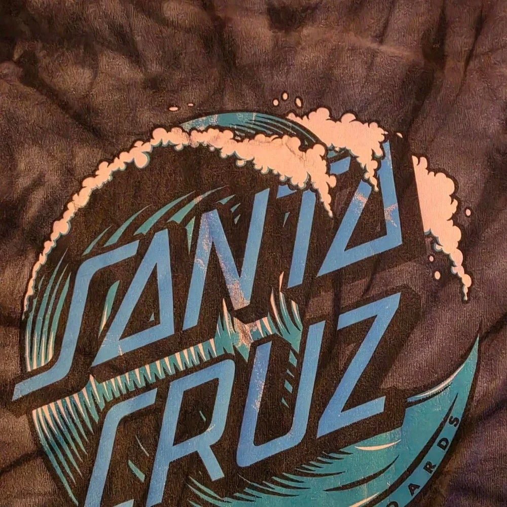 Men's Santa Cruz Skateboards Dark Tie-Dye Short Sleeve Tee